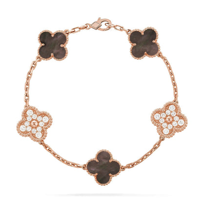 [⭐Hyrra Jewelry] CLOVER 5 MOTIF GRAY MOP BRACELET COLLECTION