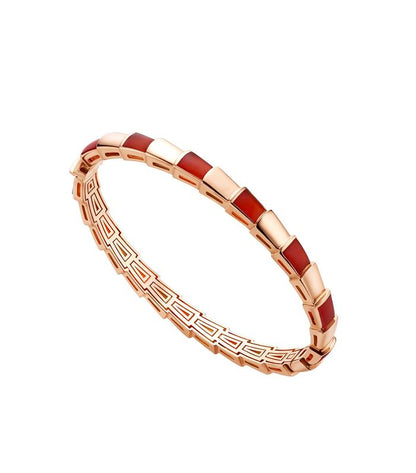 [⭐Hyrra Jewelry]SERPENTI BRACELET PINK GOLD RUBELLITE