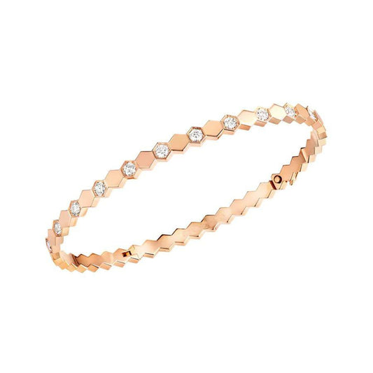 [⭐Hyrra Jewelry]BEE LOVE PINK GOLD DIAMOND BRACELET