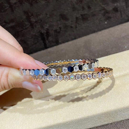 [⭐Hyrra Jewelry]BEE LOVE GOLD BRACELET FULL DIAMOND