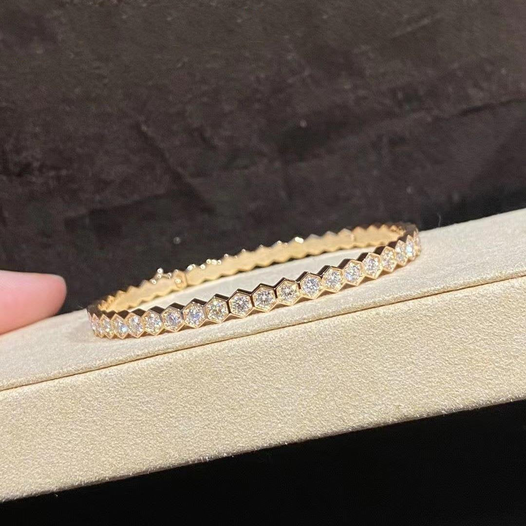 [⭐Hyrra Jewelry]BEE LOVE GOLD BRACELET FULL DIAMOND