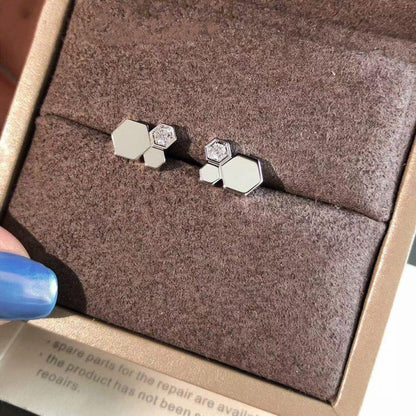 [⭐Hyrra Jewelry]BEE LOVE SILVER DIAMOND EARRINGS