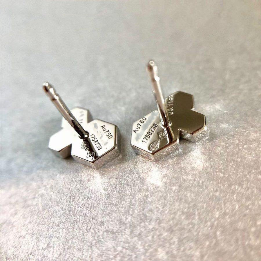 [⭐Hyrra Jewelry]BEE LOVE SILVER DIAMOND EARRINGS