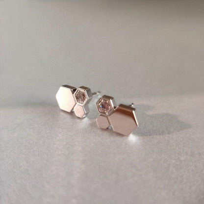 [⭐Hyrra Jewelry]BEE LOVE SILVER DIAMOND EARRINGS