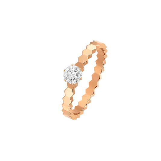 [⭐Hyrra Jewelry]BEE LOVE RING PINK GOLD 1 DIAMOND