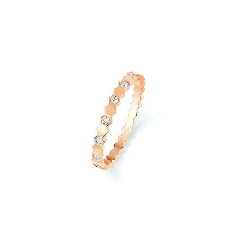 [⭐Hyrra Jewelry]BEE LOVE RING PINK GOLD DIAMOND
