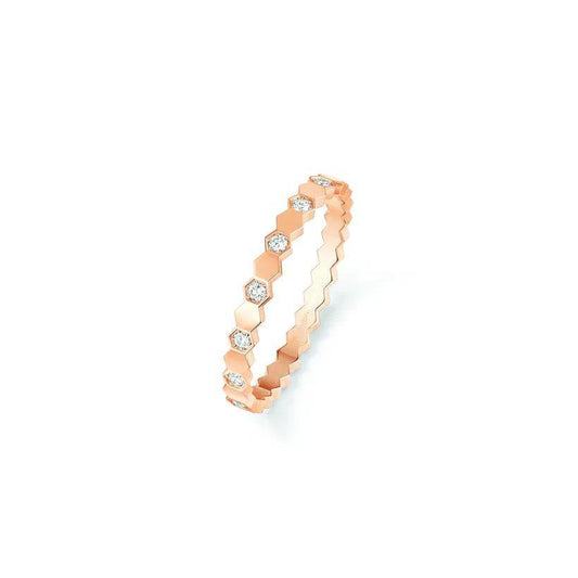 [⭐Hyrra Jewelry]BEE LOVE RING PINK GOLD DIAMOND