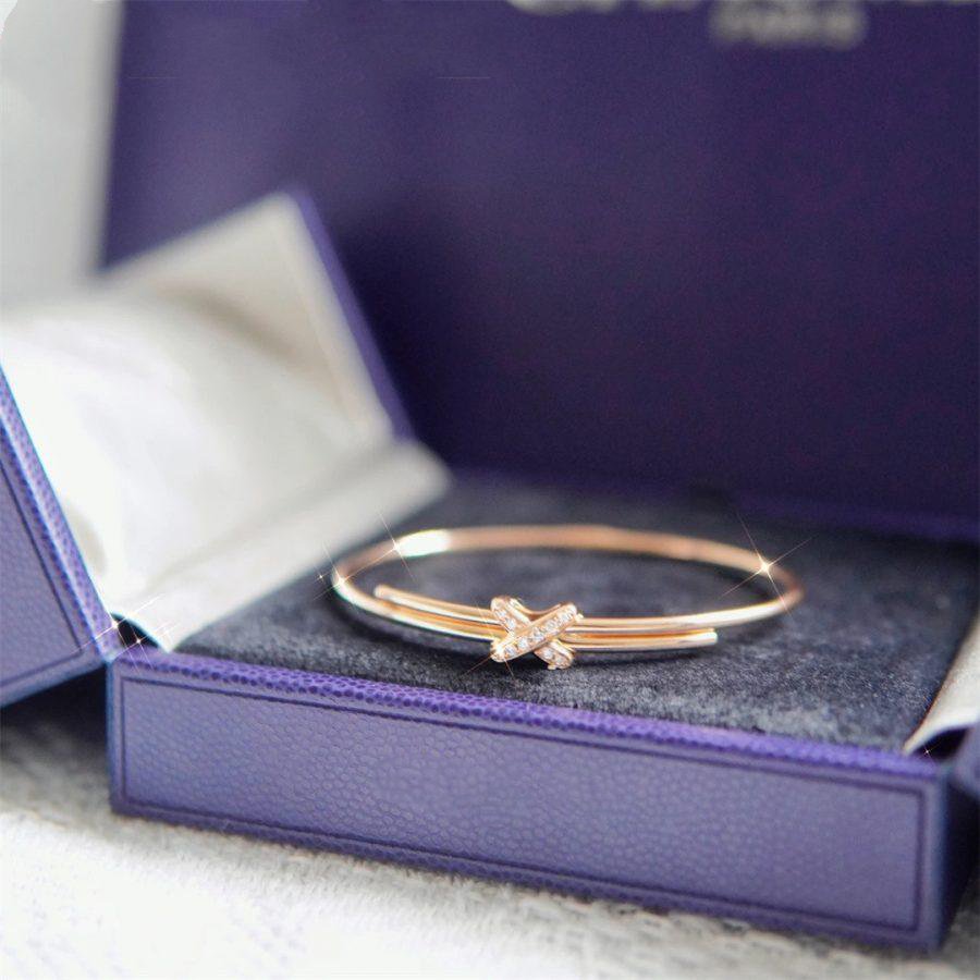[⭐Hyrra Jewelry]JEUX DE BRACELET PINK GOLD DIAMONDS