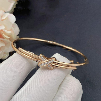 [⭐Hyrra Jewelry]JEUX DE BRACELET PINK GOLD DIAMONDS
