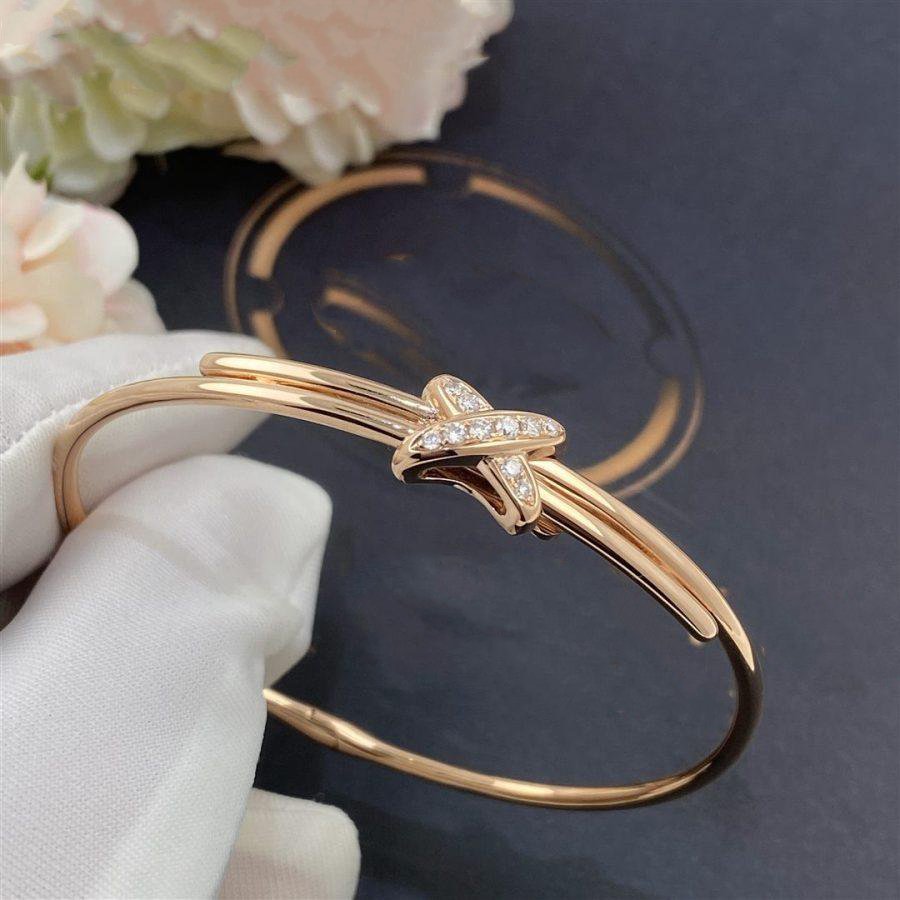 [⭐Hyrra Jewelry]JEUX DE BRACELET PINK GOLD DIAMONDS