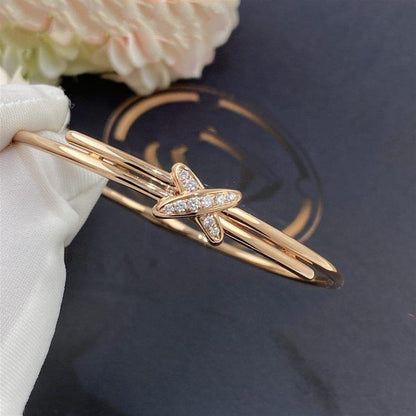 [⭐Hyrra Jewelry]JEUX DE BRACELET PINK GOLD DIAMONDS
