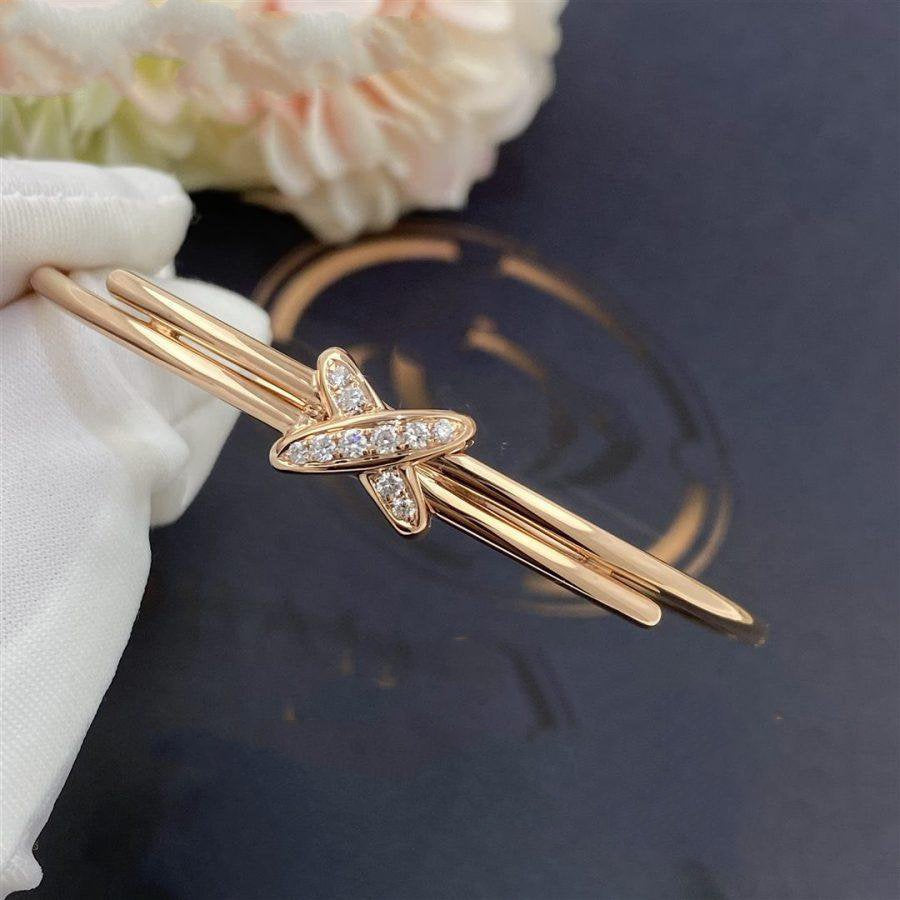 [⭐Hyrra Jewelry]JEUX DE BRACELET PINK GOLD DIAMONDS