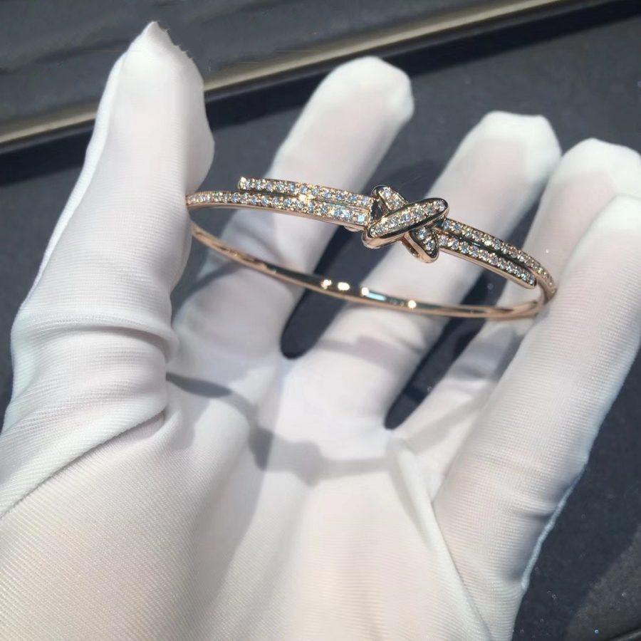 [⭐Hyrra Jewelry]JEUX DE BRACELET DIAMONDS PINK GOLD