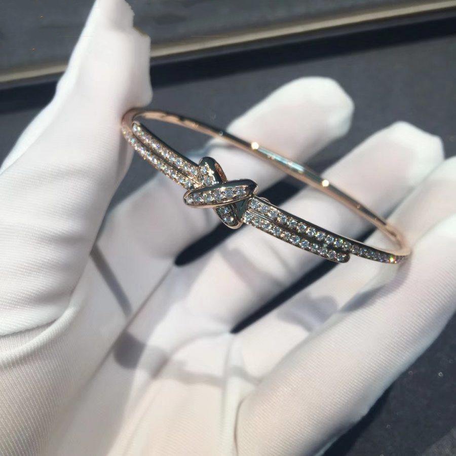 [⭐Hyrra Jewelry]JEUX DE BRACELET DIAMONDS PINK GOLD
