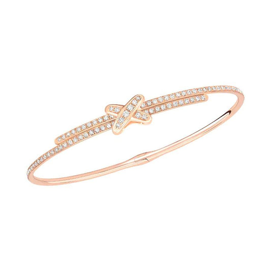 [⭐Hyrra Jewelry]JEUX DE BRACELET DIAMONDS PINK GOLD