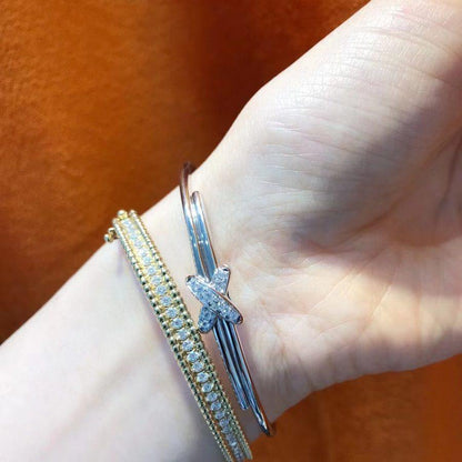 [⭐Hyrra Jewelry]JEUX DE BRACELET SILVER DIAMONDS