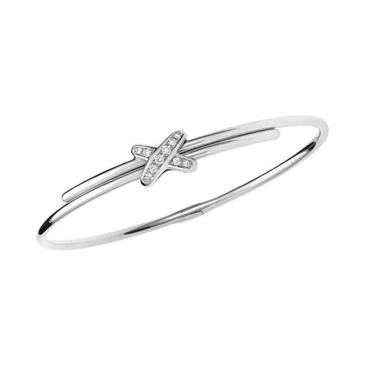 [⭐Hyrra Jewelry]JEUX DE BRACELET SILVER DIAMONDS