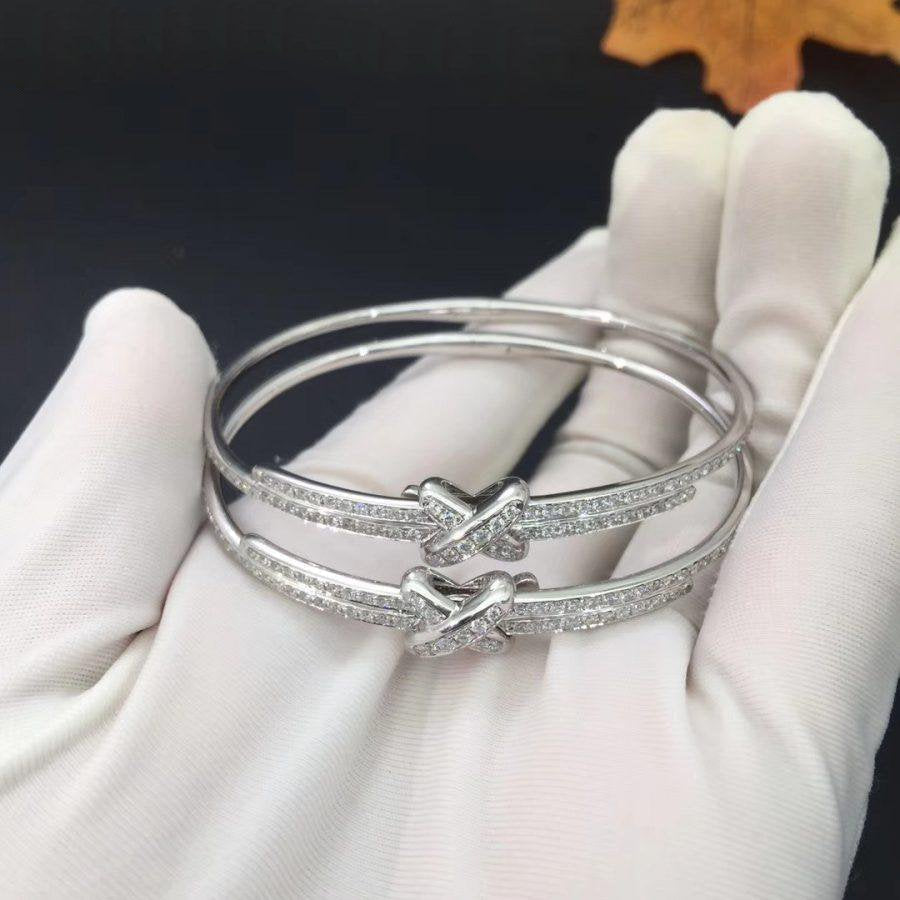 [⭐Hyrra Jewelry]JEUX DE BRACELET DIAMONDS SILVER