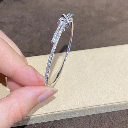 [⭐Hyrra Jewelry]JEUX DE BRACELET DIAMONDS SILVER