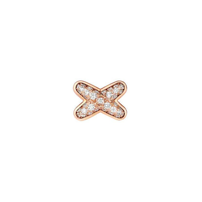 [⭐Hyrra Jewelry]JEUX DE PINK GOLD DIAMOND EARRINGS