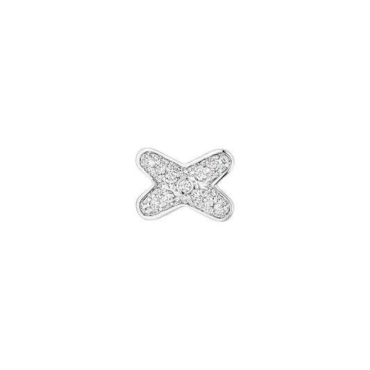 [⭐Hyrra Jewelry]JEUX DE SILVER DIAMOND EARRINGS