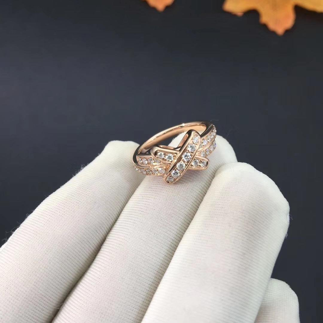 [⭐Hyrra Jewelry]JEUX DE RING PINK GOLD DIAMOND