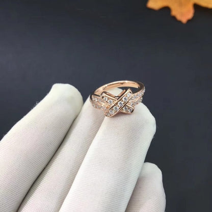 [⭐Hyrra Jewelry]JEUX DE RING PINK GOLD DIAMOND