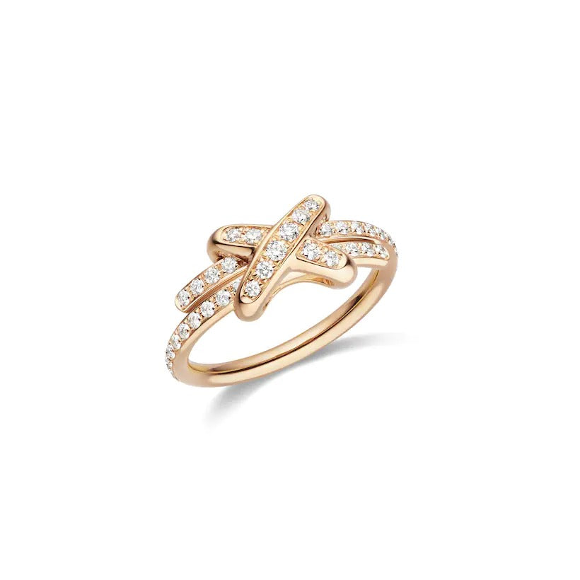 [⭐Hyrra Jewelry]JEUX DE RING PINK GOLD DIAMOND