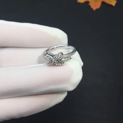[⭐Hyrra Jewelry]JEUX DE SILVER DIAMOND RING