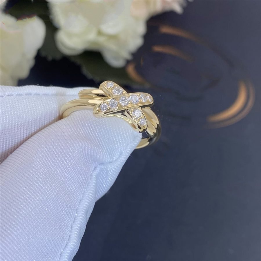 [⭐Hyrra Jewelry]JEUX DE GOLD DIAMOND RING