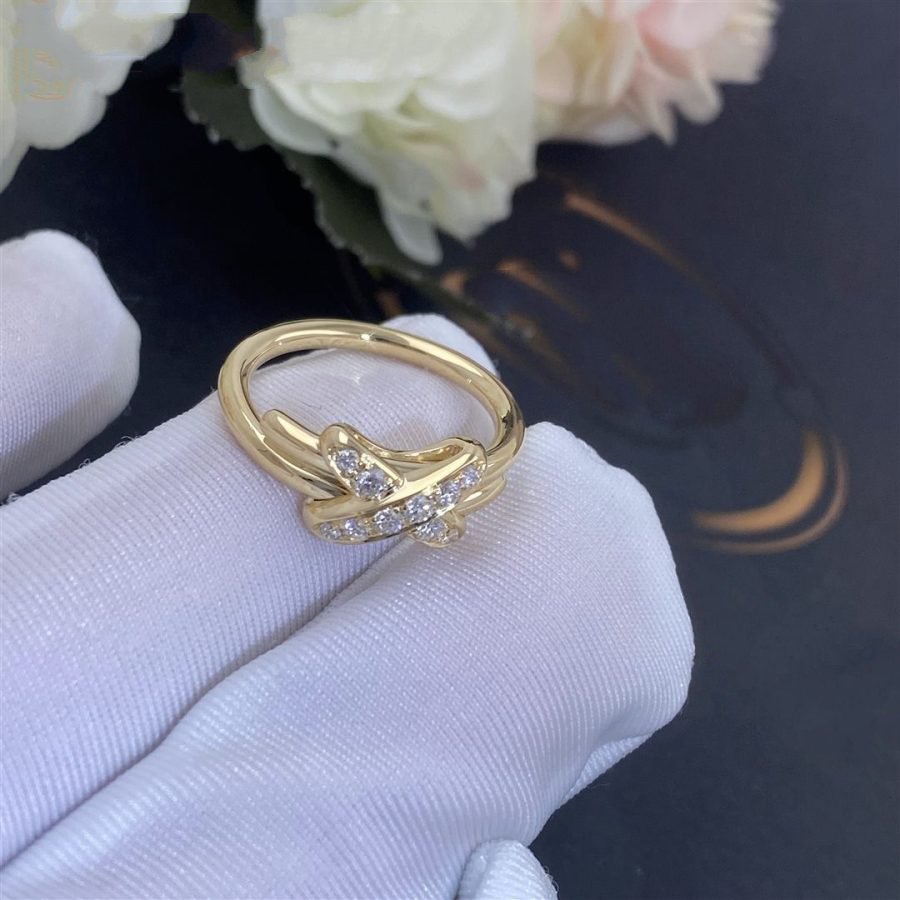 [⭐Hyrra Jewelry]JEUX DE GOLD DIAMOND RING