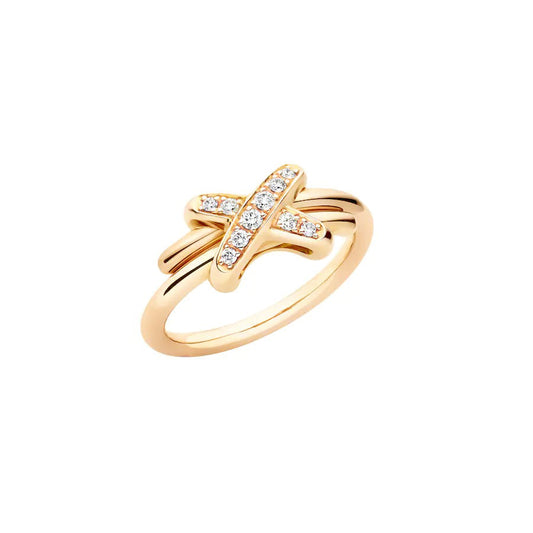 [⭐Hyrra Jewelry]JEUX DE GOLD DIAMOND RING