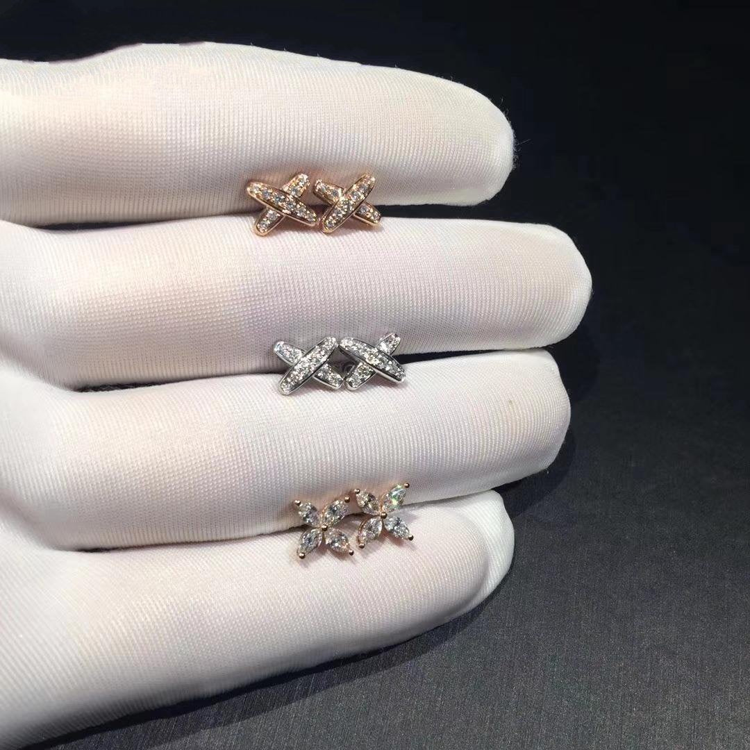 [⭐Hyrra Jewelry]JEUX DE DIAMOND EARRINGS