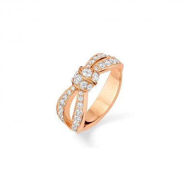 [⭐Hyrra Jewelry]LIENS PINK GOLD DIAMOND RING