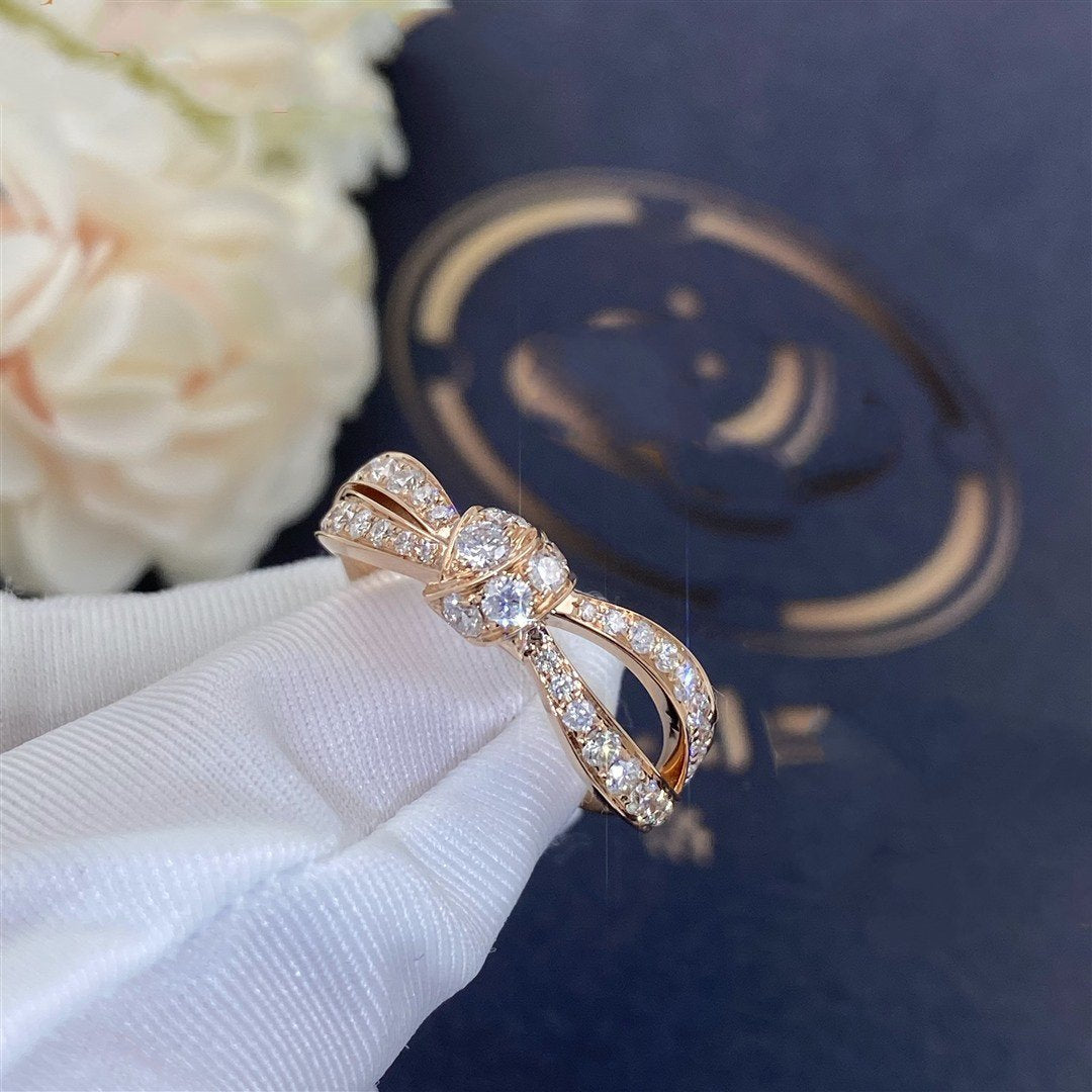 [⭐Hyrra Jewelry]LIENS PINK GOLD DIAMOND RING