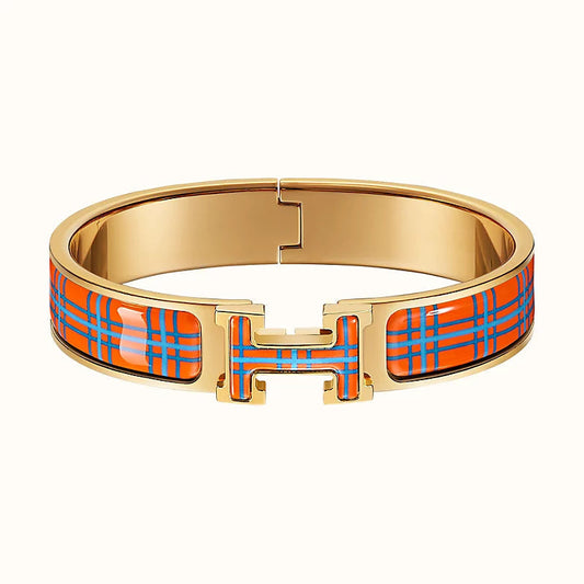 [⭐Hyrra Jewelry]H TARTAN BRACELET 12MM