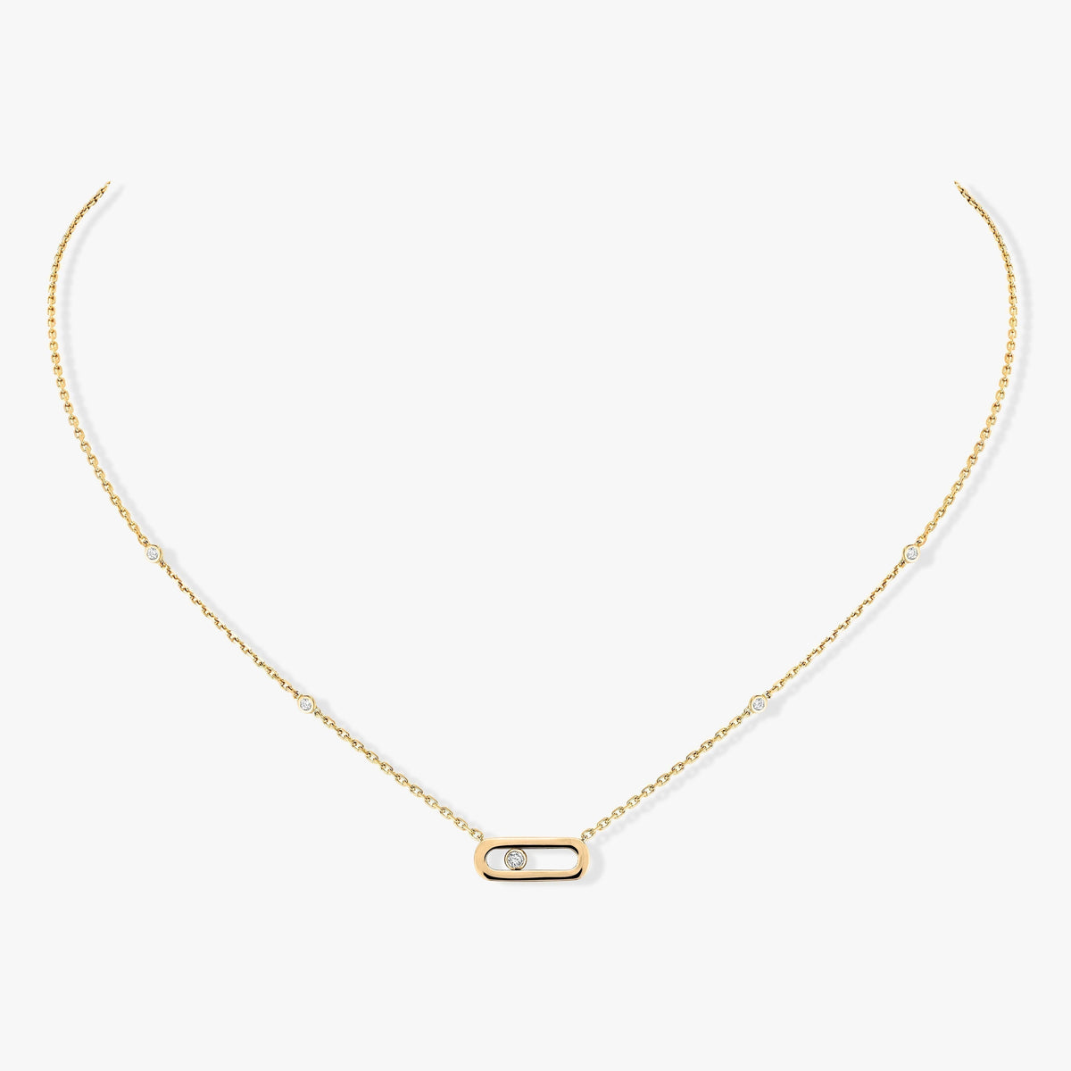[⭐Hyrra Jewelry]MOVE UNO DIAMOND NECKLACE