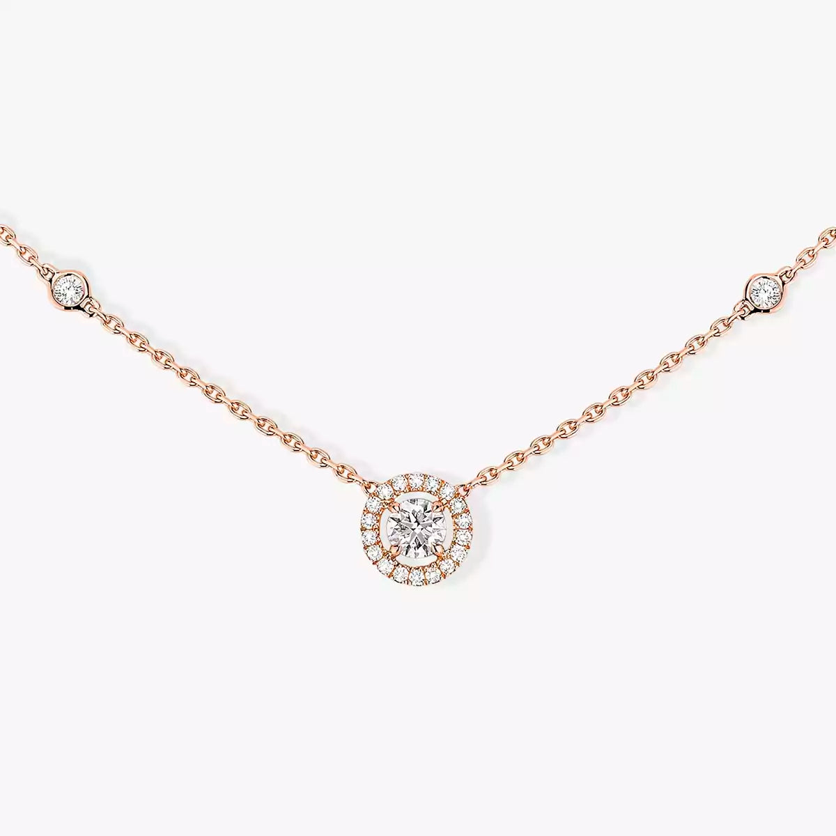 [⭐Hyrra Jewelry]Diamond Necklace 0,20ct Brilliant Shape Joy