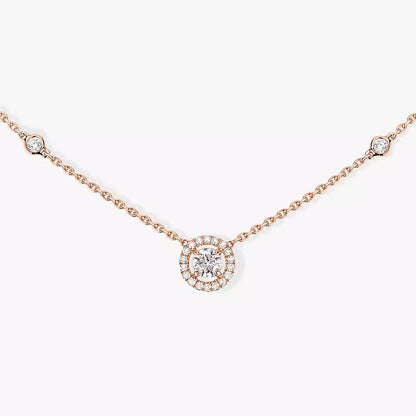 [⭐Hyrra Jewelry]Diamond Necklace 0,20ct Brilliant Shape Joy