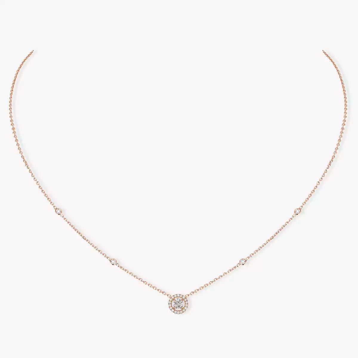 [⭐Hyrra Jewelry]Diamond Necklace 0,20ct Brilliant Shape Joy