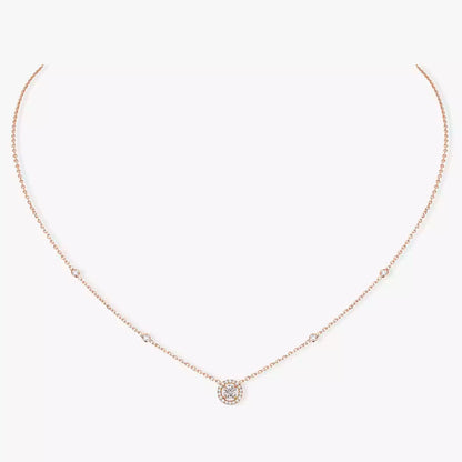 [⭐Hyrra Jewelry]Diamond Necklace 0,20ct Brilliant Shape Joy