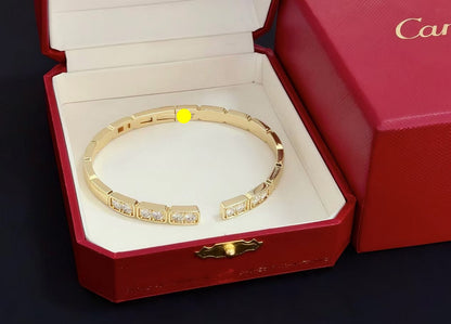 [⭐Hyrra Jewelry jewelrys]LOVE DIAMOND OPEN  BRACELET