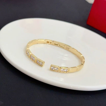 [⭐Hyrra Jewelry jewelrys]LOVE DIAMOND OPEN  BRACELET