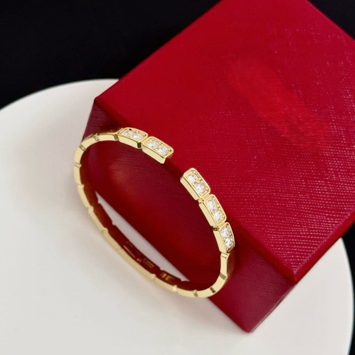 [⭐Hyrra Jewelry jewelrys]LOVE DIAMOND OPEN  BRACELET