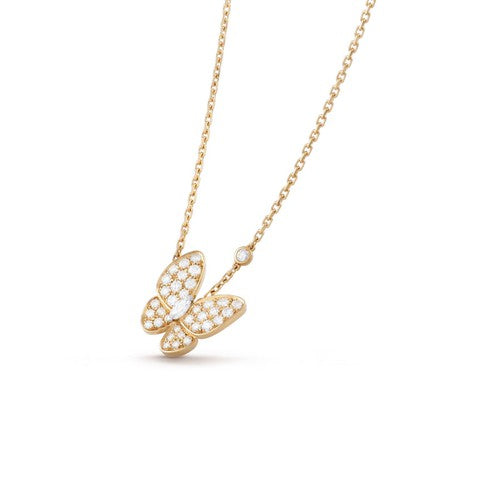 [⭐Hyrra Jewelry]BUTTERFLY DIAMOND NECKLACE