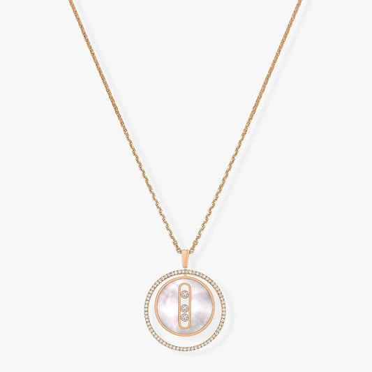 [⭐Hyrra Jewelry]Demo MOVE MM NACRE BLANCHE DIAMOND NECKLACE