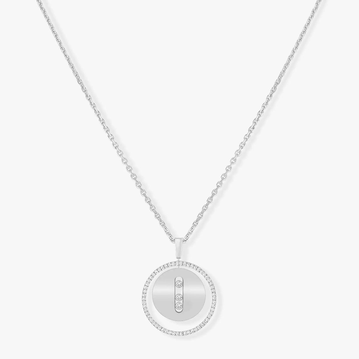 [⭐Hyrra Jewelry]Demo MOVE MM SILVER DIAMOND NECKLACE