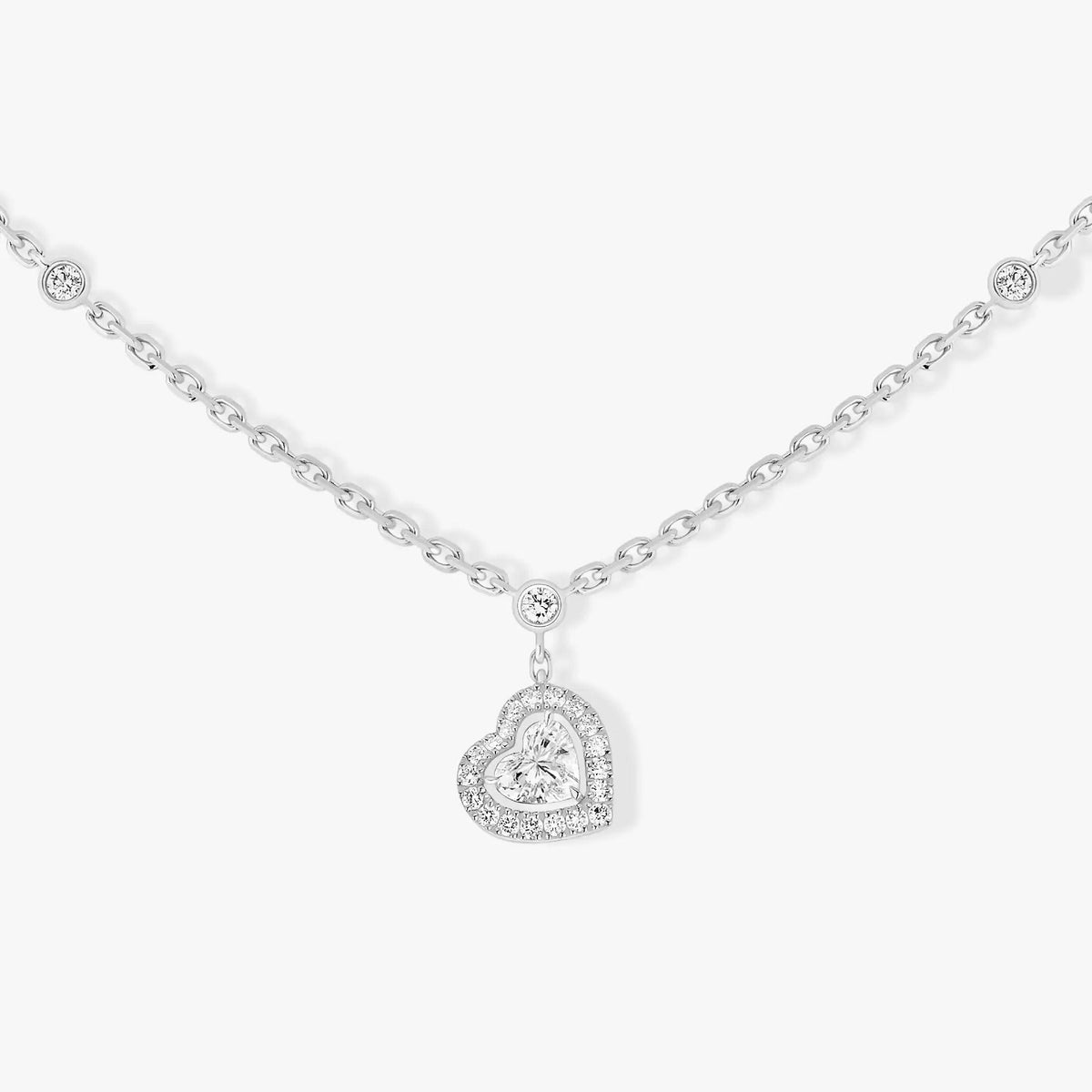 [⭐Hyrra Jewelry]JOY HEART DIAMOND NECKLACE