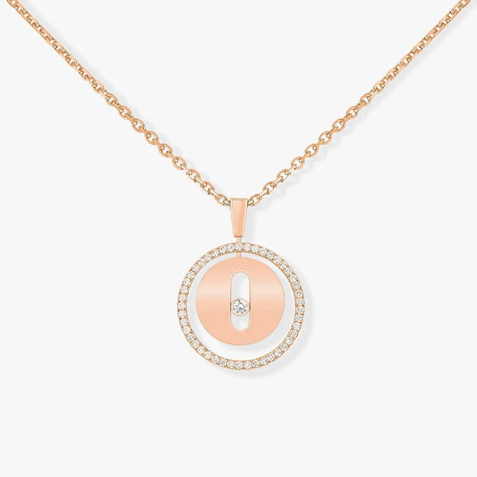 [⭐Hyrra Jewelry]Demo MOVE PM NECKLACE PINK GOLD DIAMOND