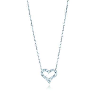 [Hyrra Jewelry]HEART-SHAPED DIAMOND NECKLACE